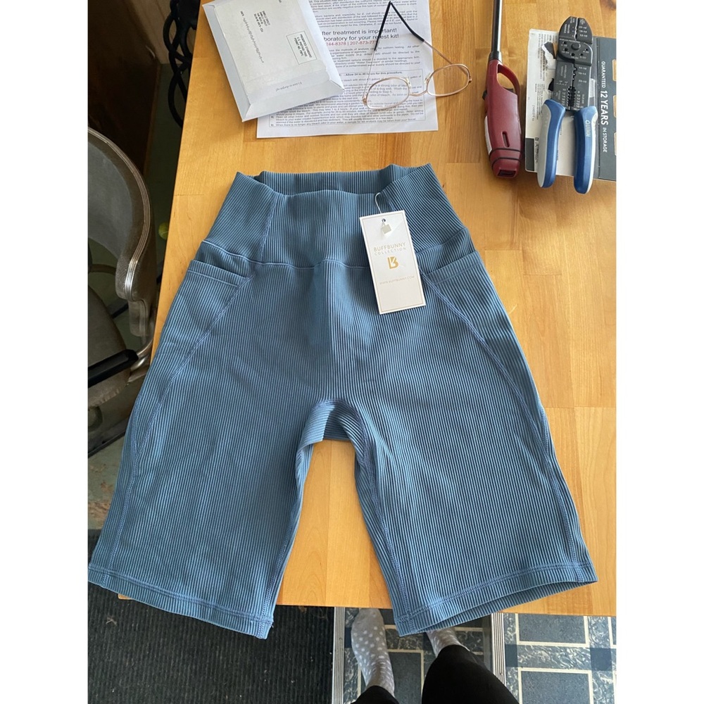 BuffBunny ribbed bike shorts